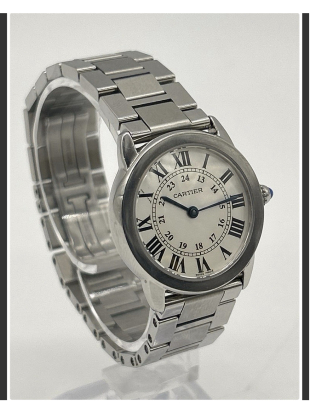 Cartier Pasha 4030 39mm Chronograph Men's Watch Authentic And Keeps Time
